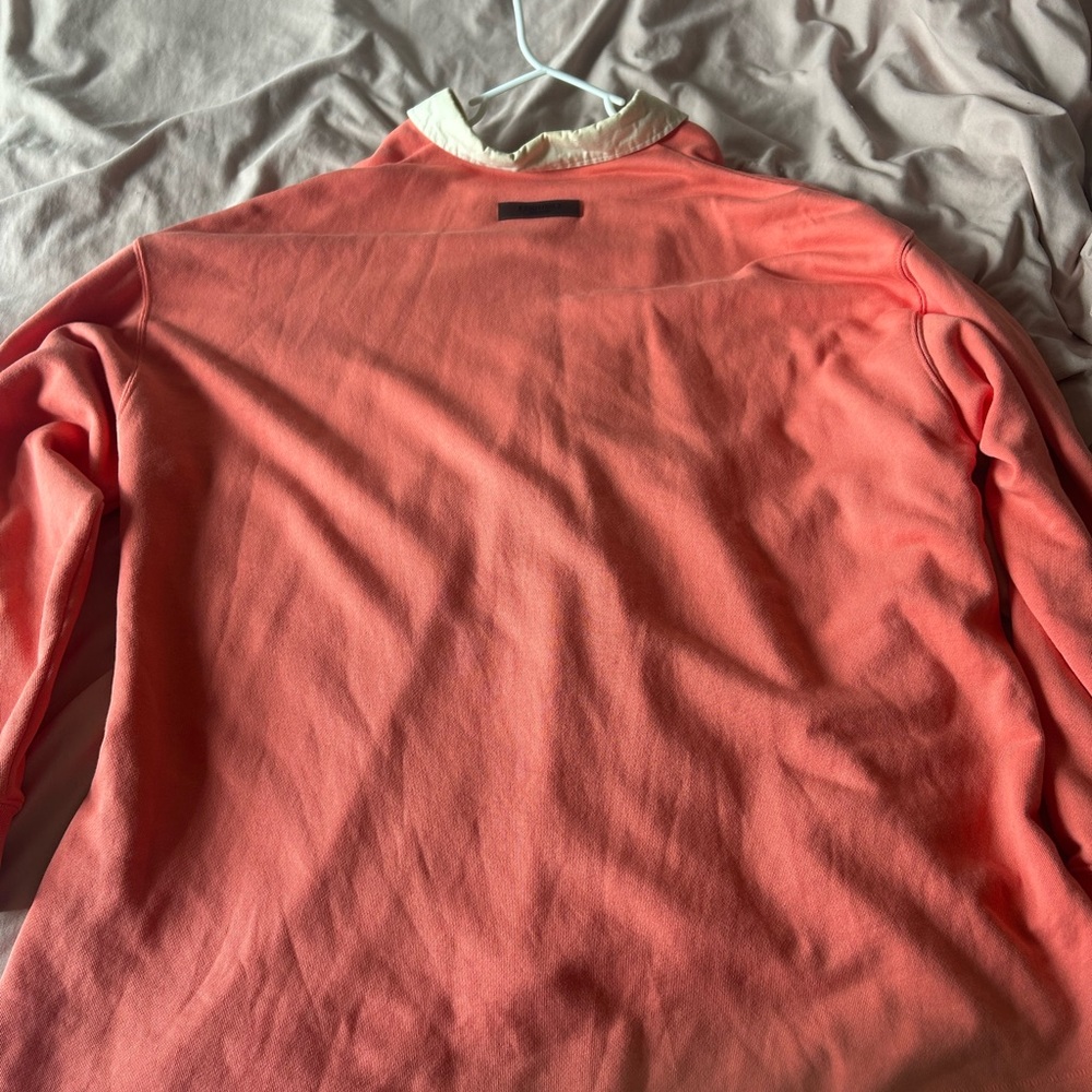 Essentials Henley Rugby Coral Oversized - Picture 4 of 8